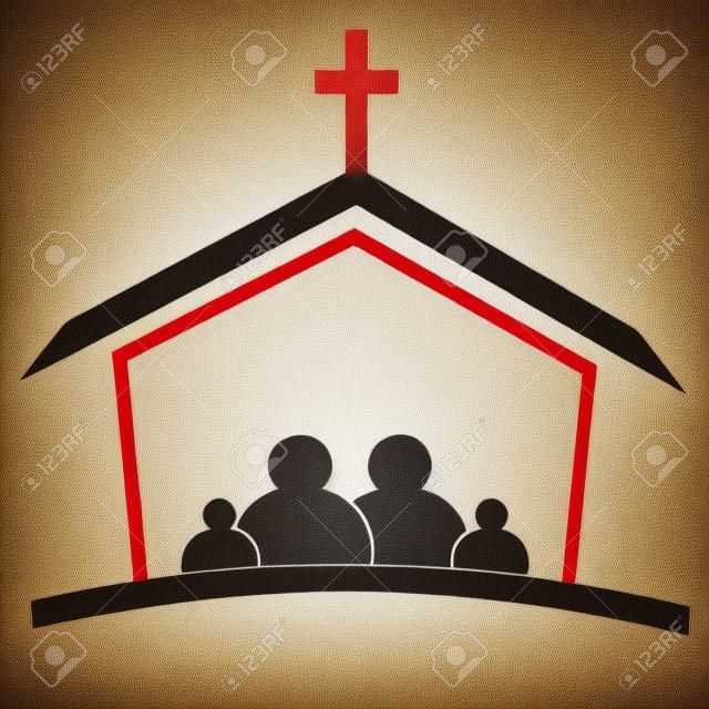 Familia de la Iglesia la fe logo