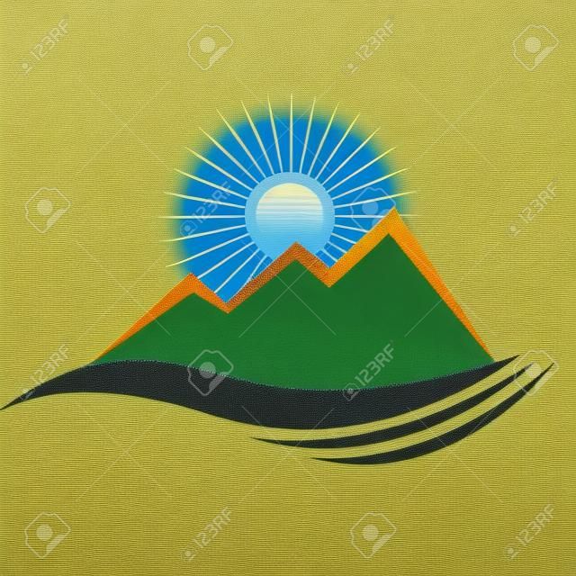 Ecologycal disegno Montagna di sole