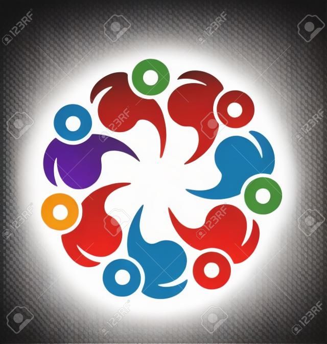 Teamwork support vector icon