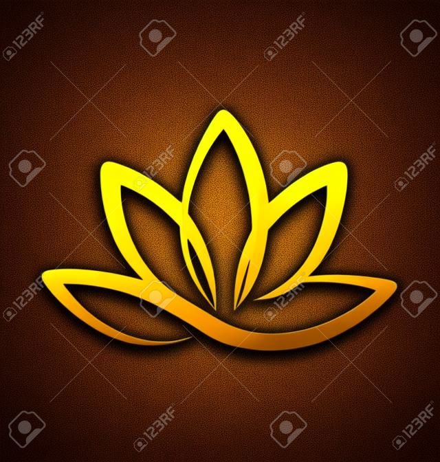 金蓮のロゴのベクトル