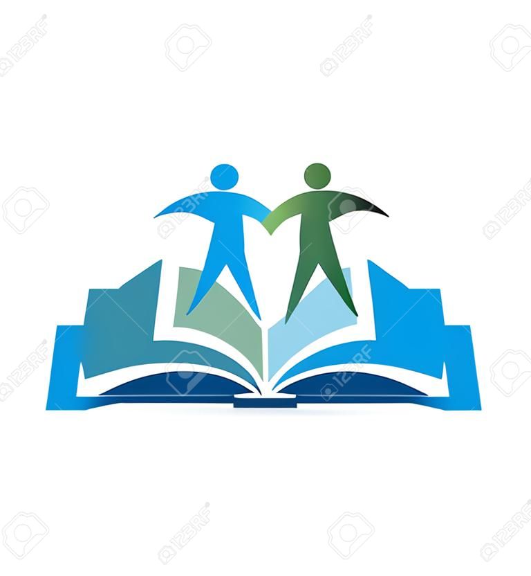 书籍与朋友教育标志