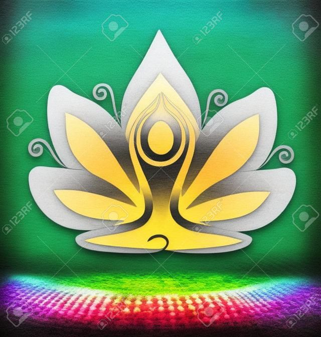 Lotus flower meditation yoga