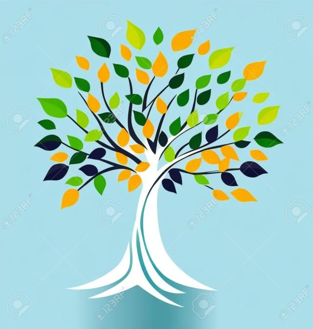 Ecology tree  vector