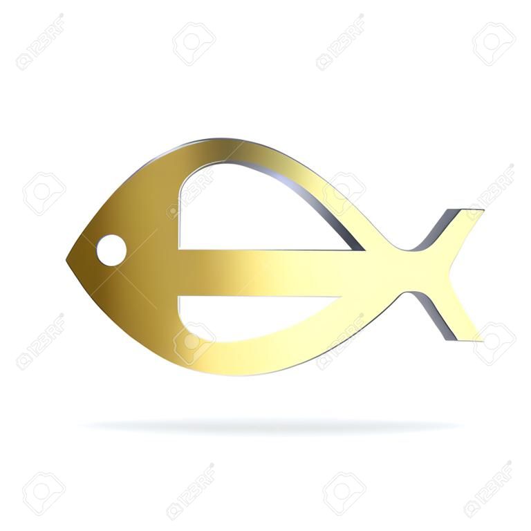 Streszczenie ikona złotej ryby