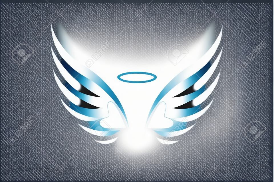 Vetor de ícone de asas de anjo