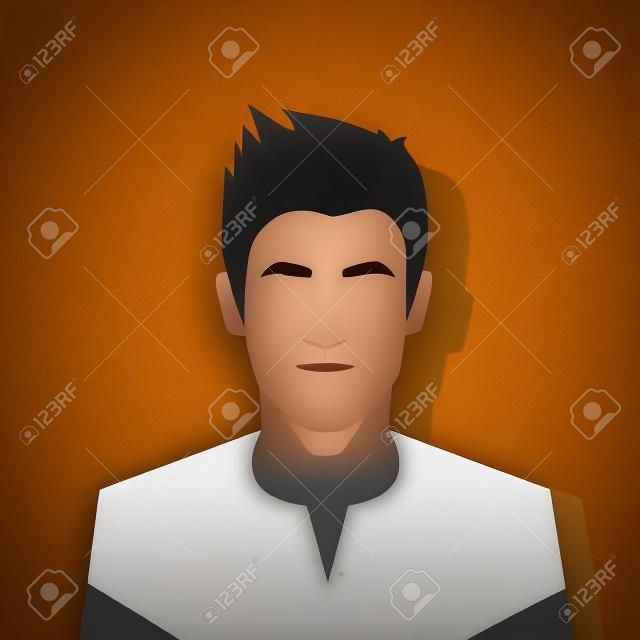 perfil ícone masculino avatar retrato casual pessoa