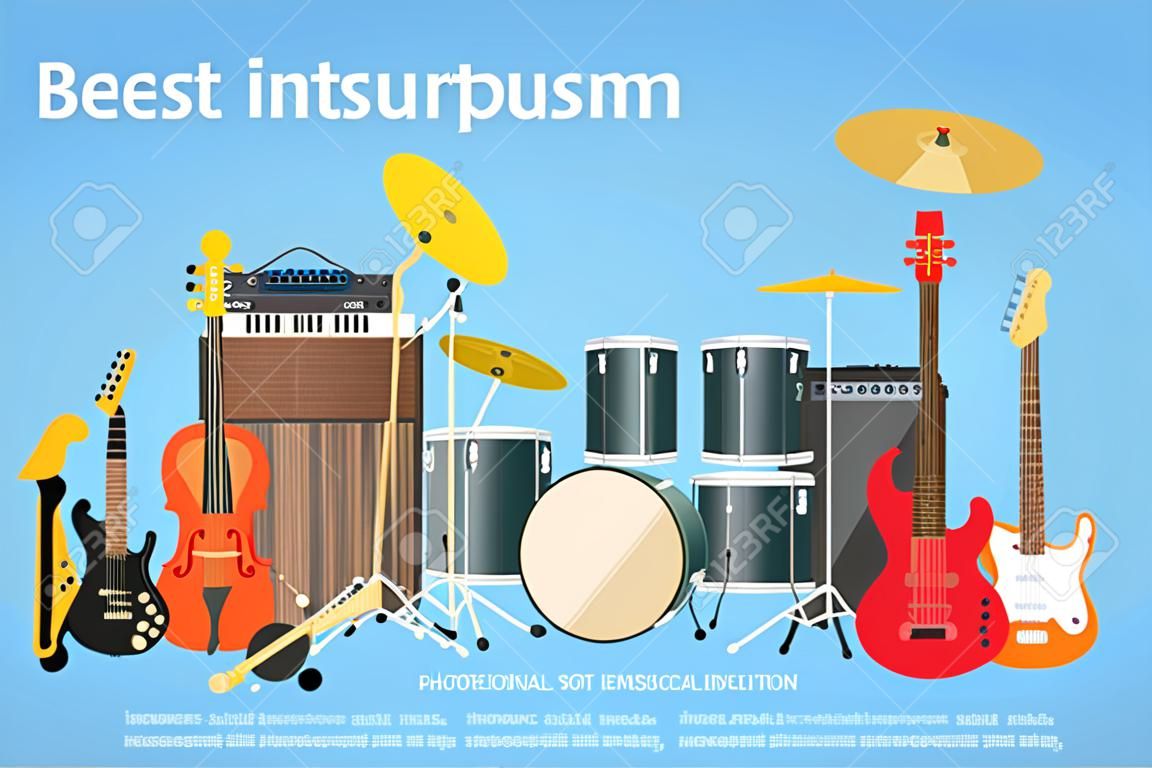 Musikinstrumente Set