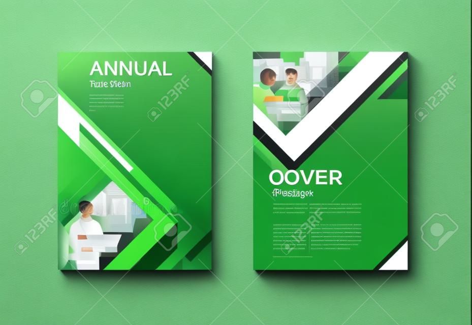 grüne Abdeckung Design moderne Buchabdeckung abstrakt Broschüre Abdeckung Vorlage, Jahresbericht, Magazin und Flyer Layout Vektor a4