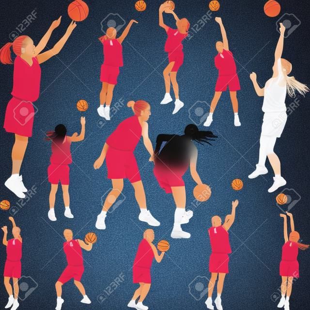 jugador de baloncesto mujer