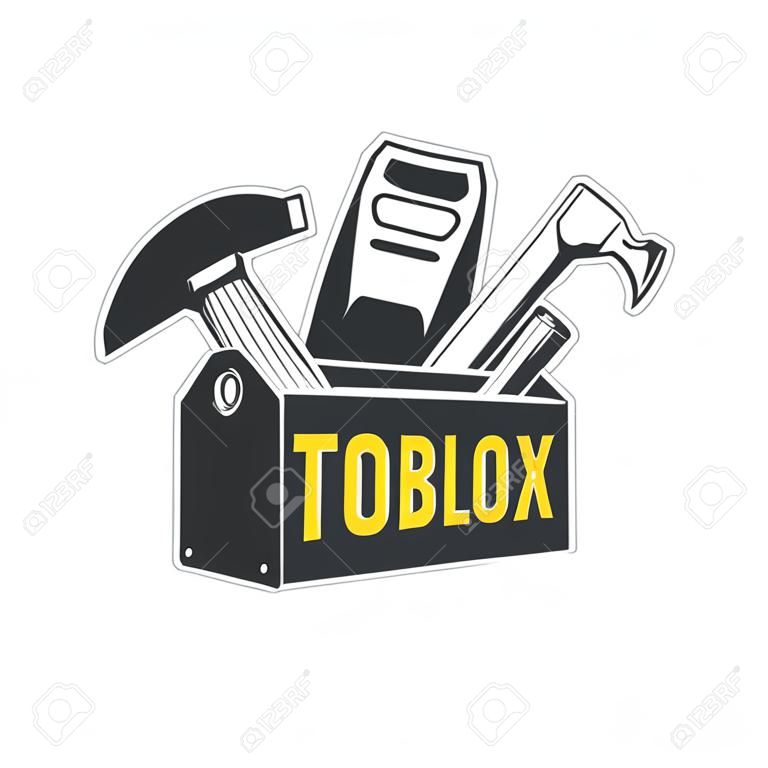 Toolbox. Logo templates. Vector illustration.