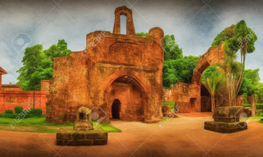 Surviving gate of the A Famosa Portuguese fort in Malacca, Malaysia. Panorama