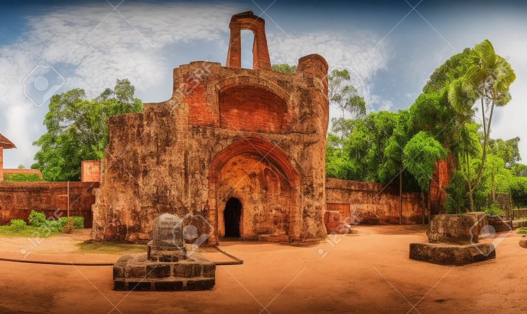 Surviving gate of the A Famosa Portuguese fort in Malacca, Malaysia. Panorama