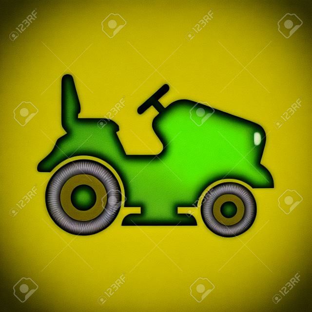 芝生のトラクターのアイコン