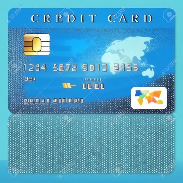 Carte de crédit ou de débit modèle de conception. Vector illustration