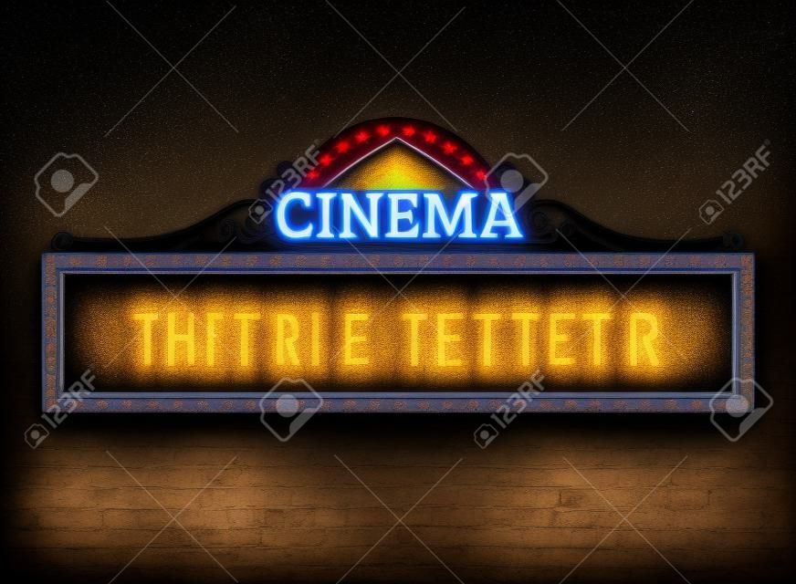 Theater sign.