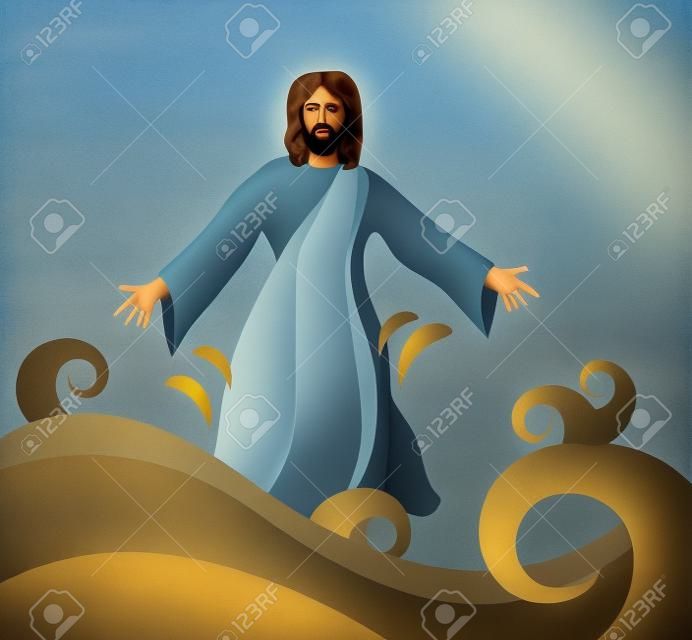  Jesus walking on the water