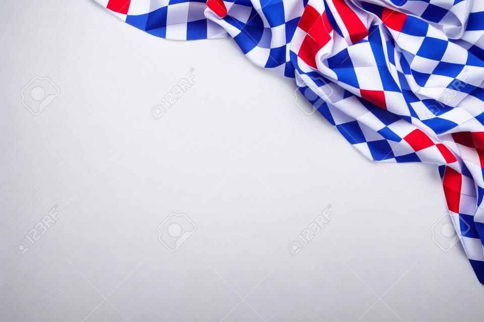 Bayerische Fahne isoliert auf weißem Hintergrund