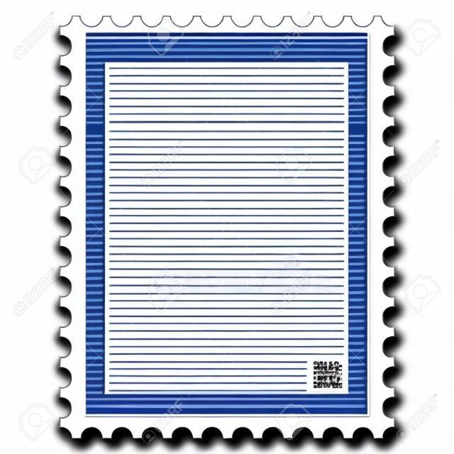乾淨的郵票，模板，白色背景矢量圖上的圖標