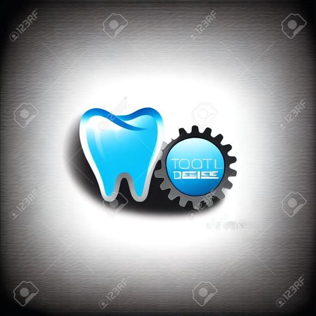 illustration vectorielle pour la conception de la mécanique des dents