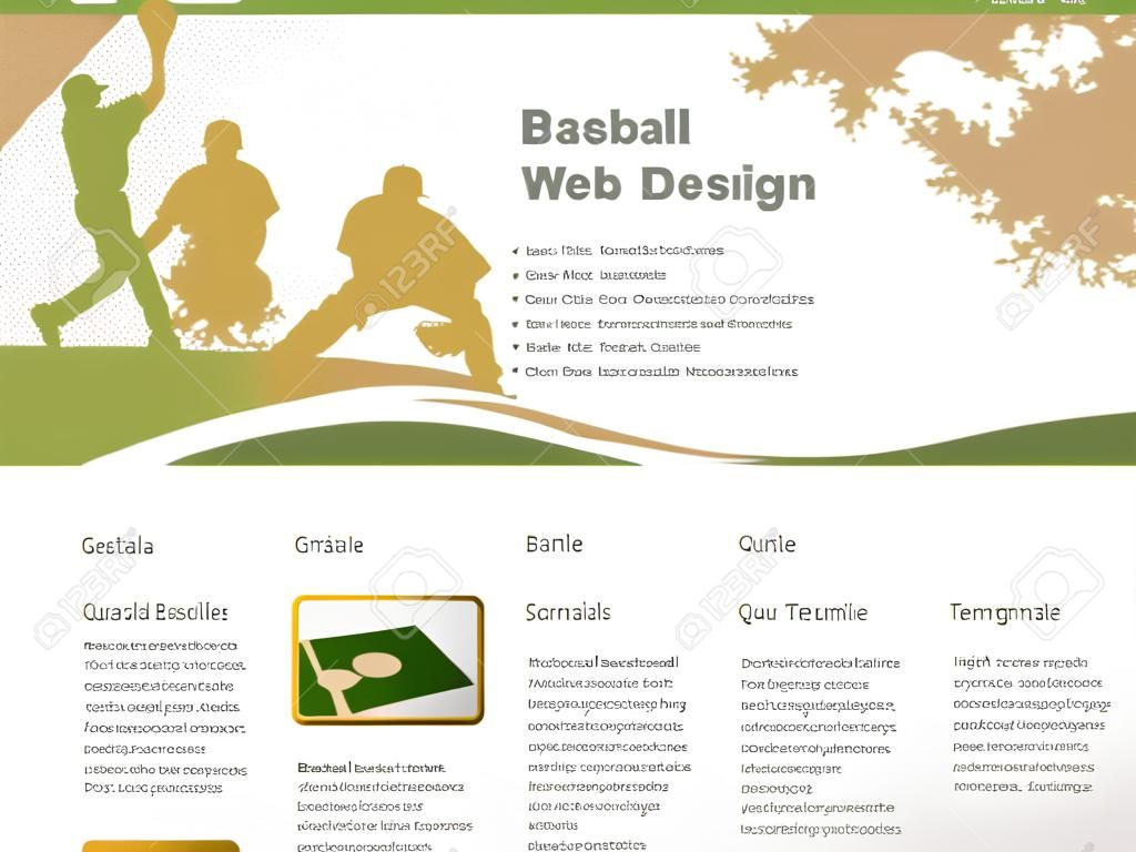 棒球网站设计模板
