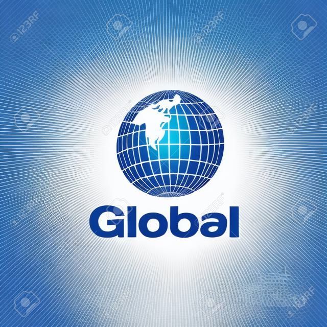 Modello di progettazione del logo del globo