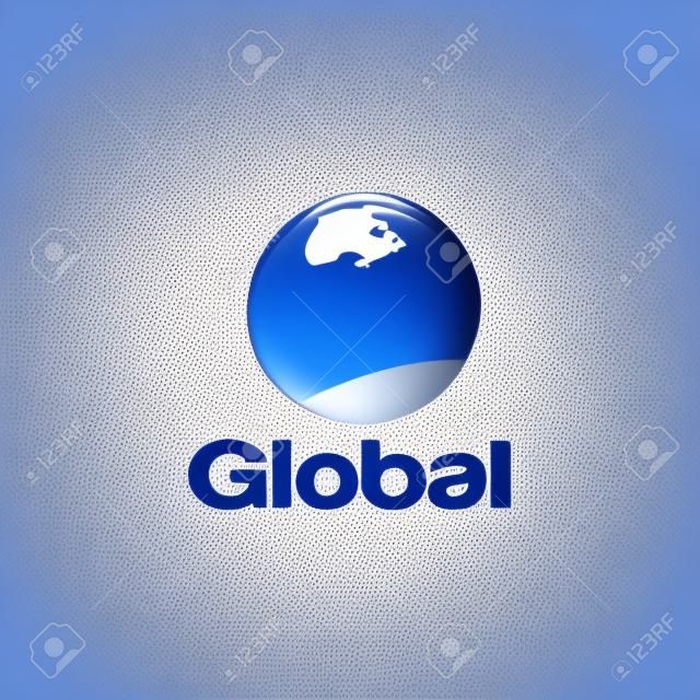 Modèle de conception de logo de globe