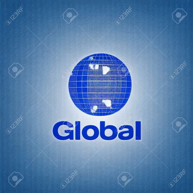 Globus-Logo-Design-Vorlage