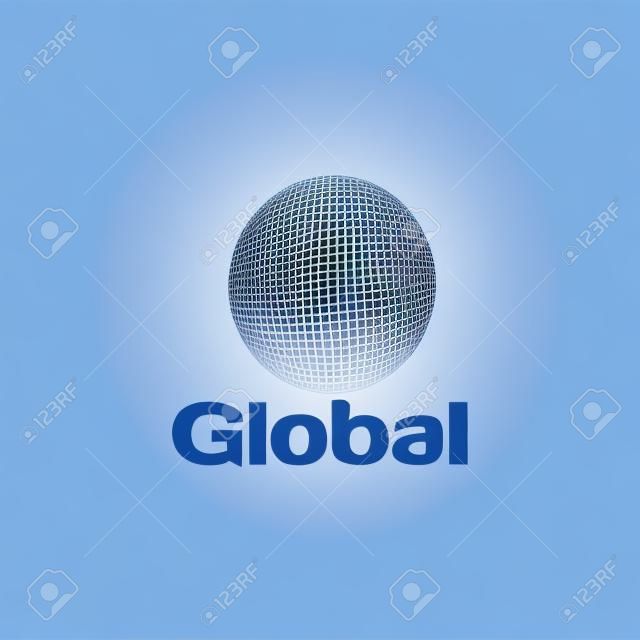 Modello di progettazione del logo del globo