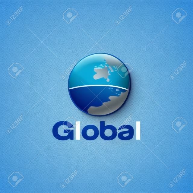 Globus-Logo-Design-Vorlage