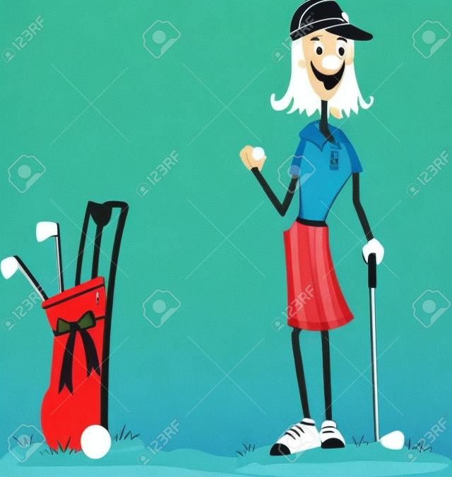 Il golf è un grande momento passato sport per divertirsi a giocare con un gruppo o da soli. Un design perfetto per il golfista da Great nozioni.
