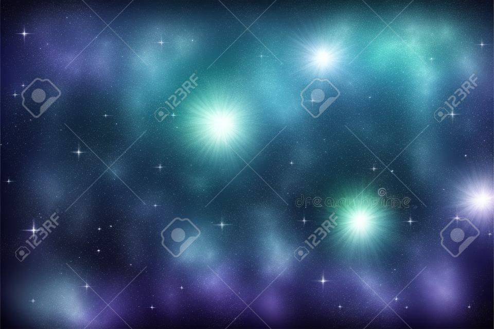 Raum Hintergrund mit Sternen. Vektor-illustration
