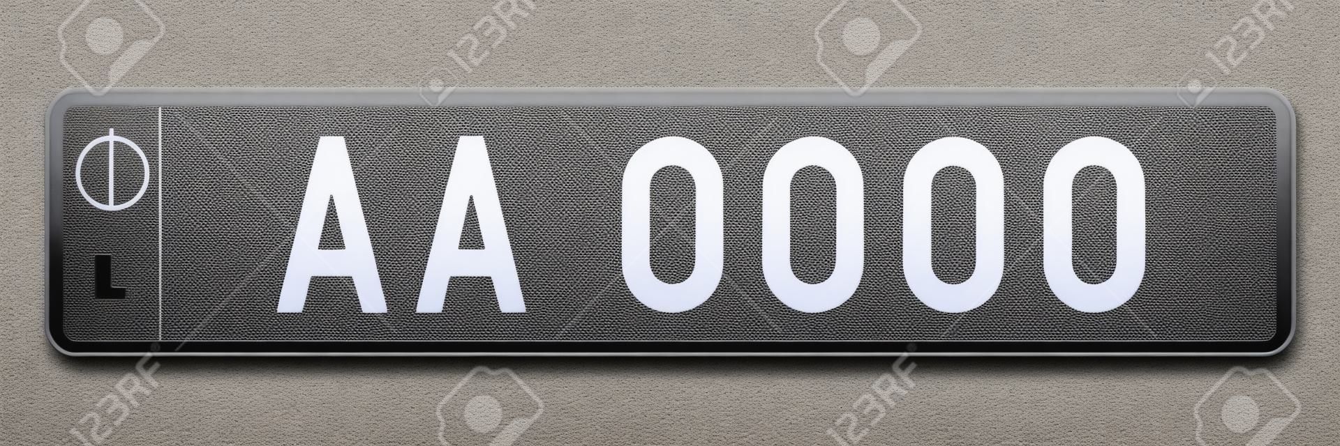 Number plate. Vehicle registration plates of Luxembourg