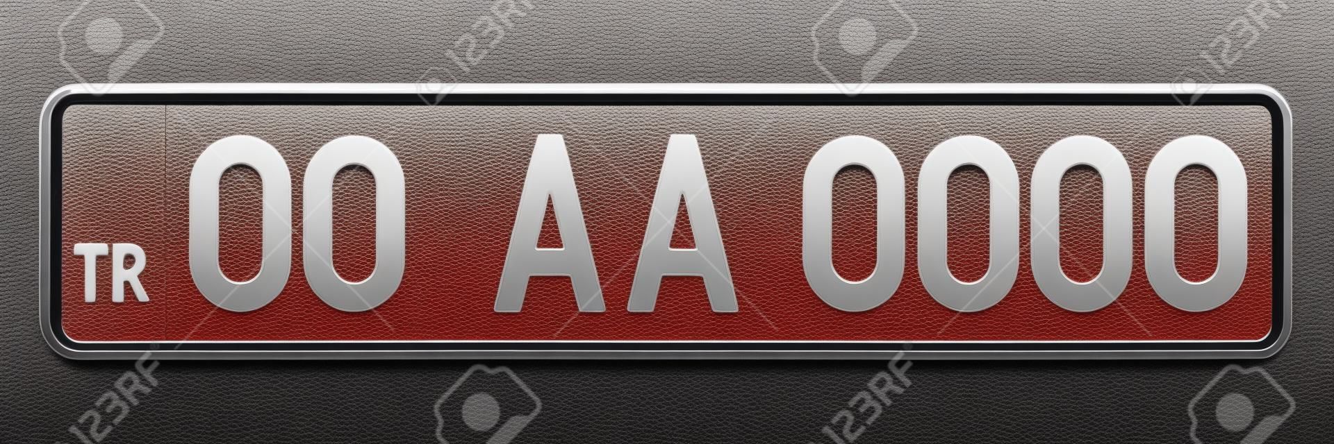 Numer rejestracyjny. tablice rejestracyjne pojazdów w turcji