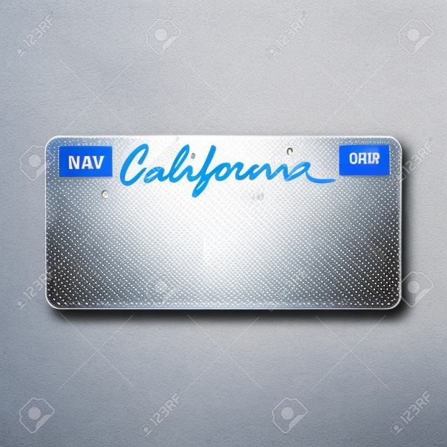Plaque d'immatriculation. Les plaques d'immatriculation des véhicules de l'état USA - Californie