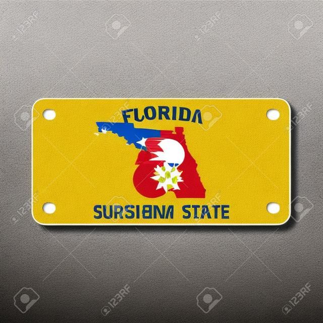 Number plate. Vehicle registration plates of USA state - florida