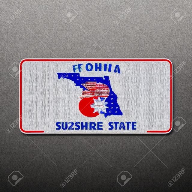 Number plate. Vehicle registration plates of USA state - florida