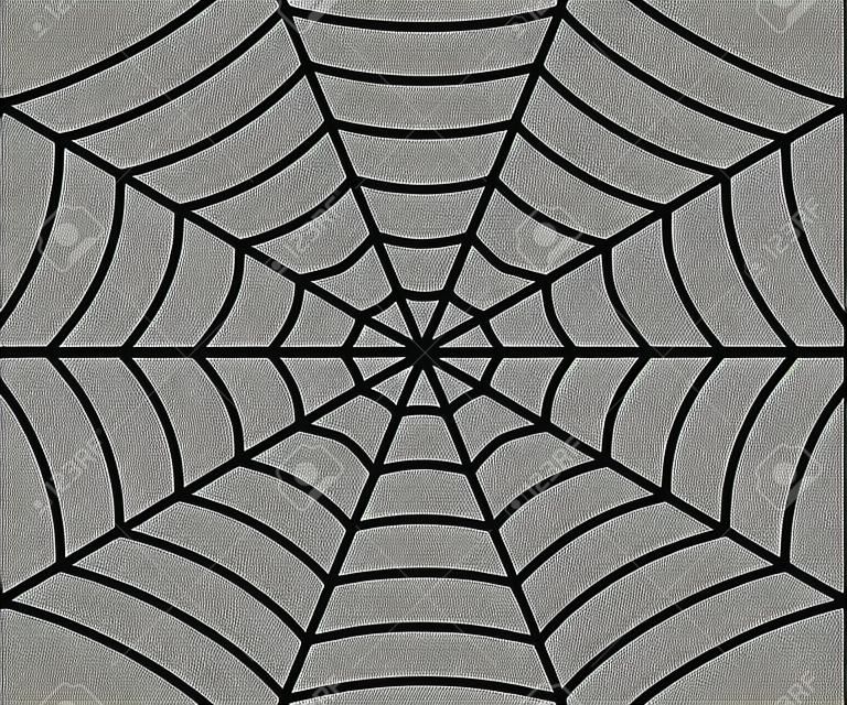 Spinnennetzillustration, Vektorspinnennetz. Vorlage für Ihr Design