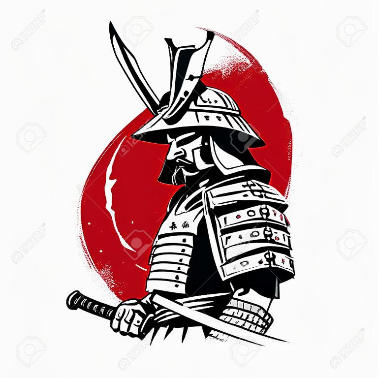 samurai-krijgerontwerp