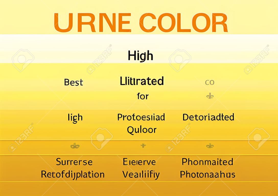 urine color vector / transparent yellow orange
