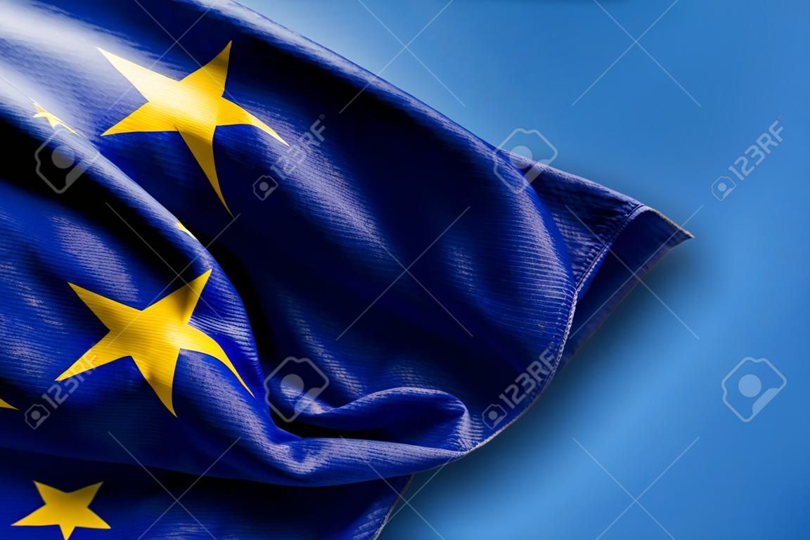 歐洲在藍色背景上的標誌