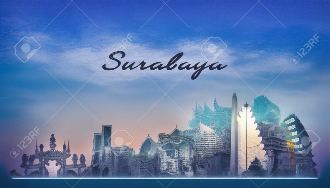 Surabaya skyline East Java Indonesia