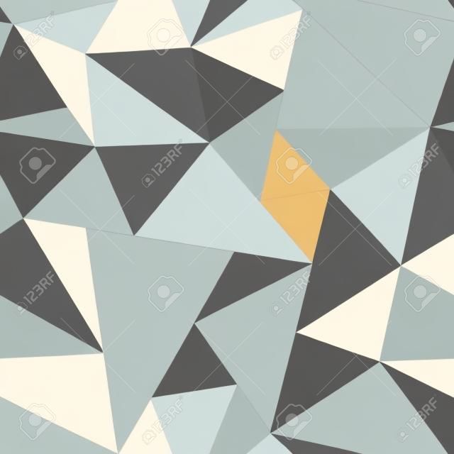 モノクロの三角形のシームレスなパターン