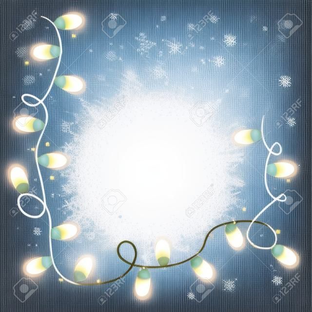 Christmas light bulb new year greeting card vector