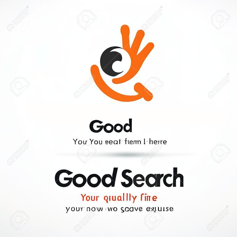 Good Search Logo Template Design Vector, Emblem, Design Concept, Creative Symbol, Icon