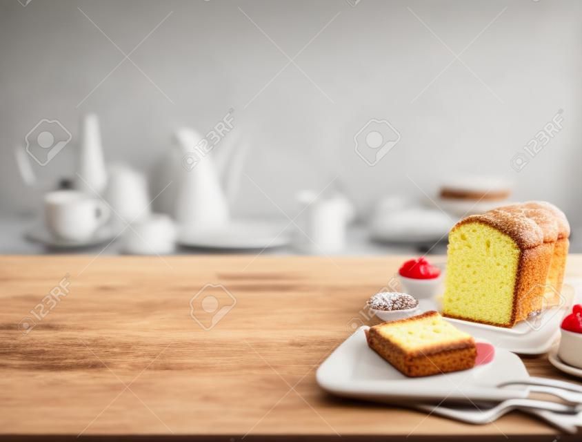 Set of bakery,cake on table kitchen background.cooking and eating with healthy lifestyle.top view