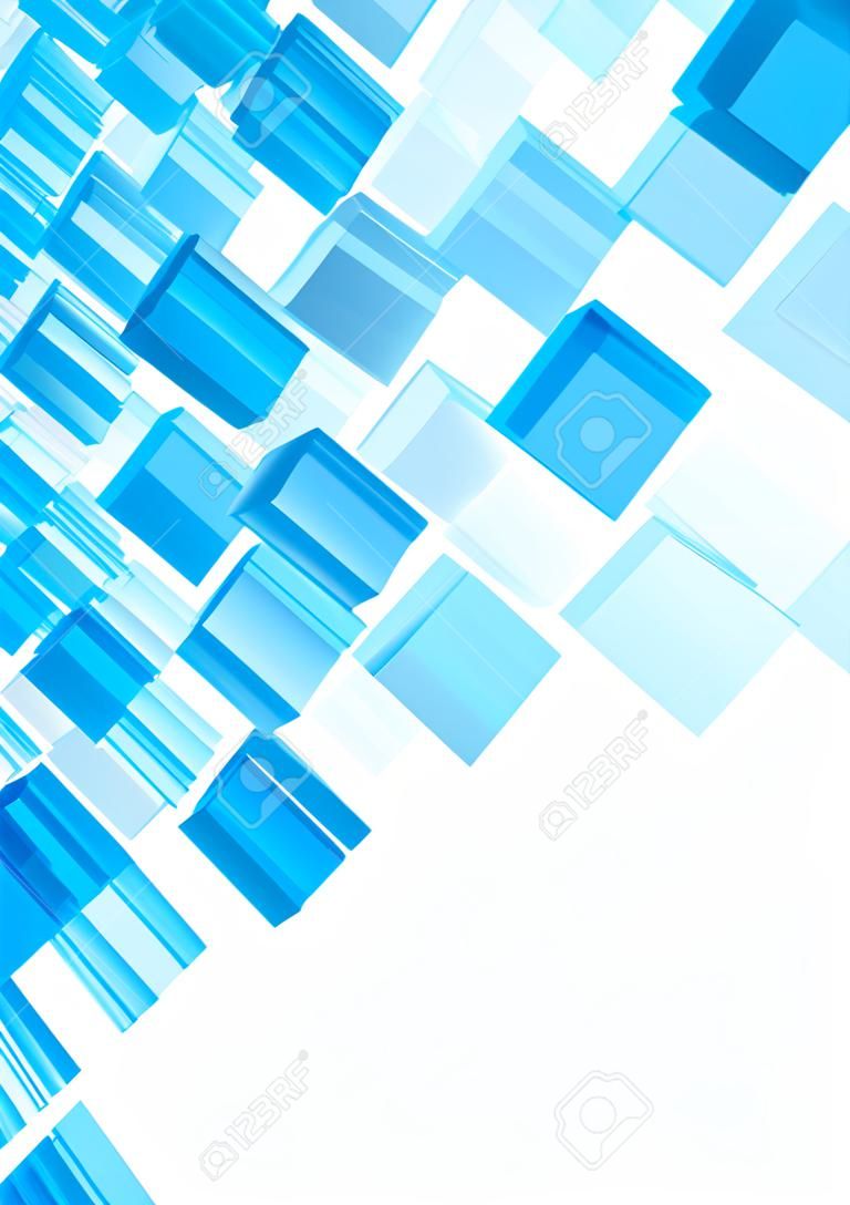 Abstract blue background design (A4 size vertical page cover design, CMYK)