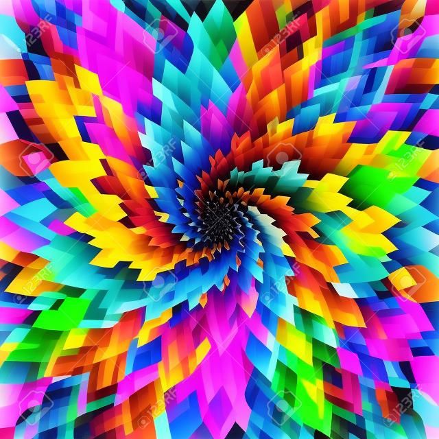 Fundo de redemoinho colorido abstrato com tons de cores vibrantes