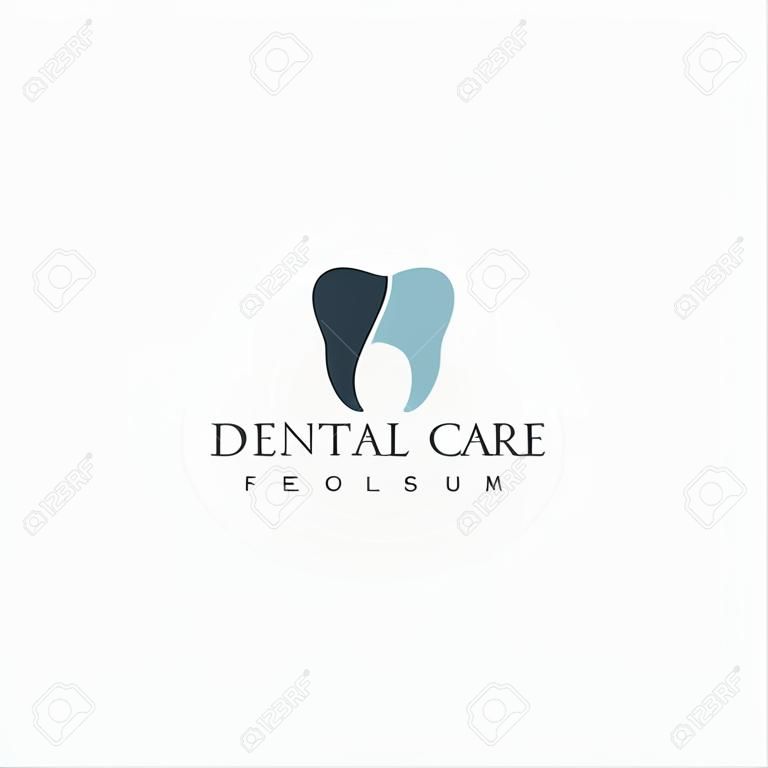 Letter A Dental Tooth Logo Design