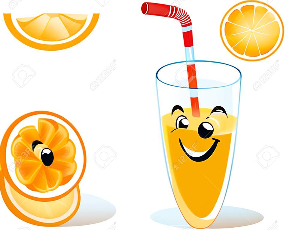 d'arancia e succo di frutta