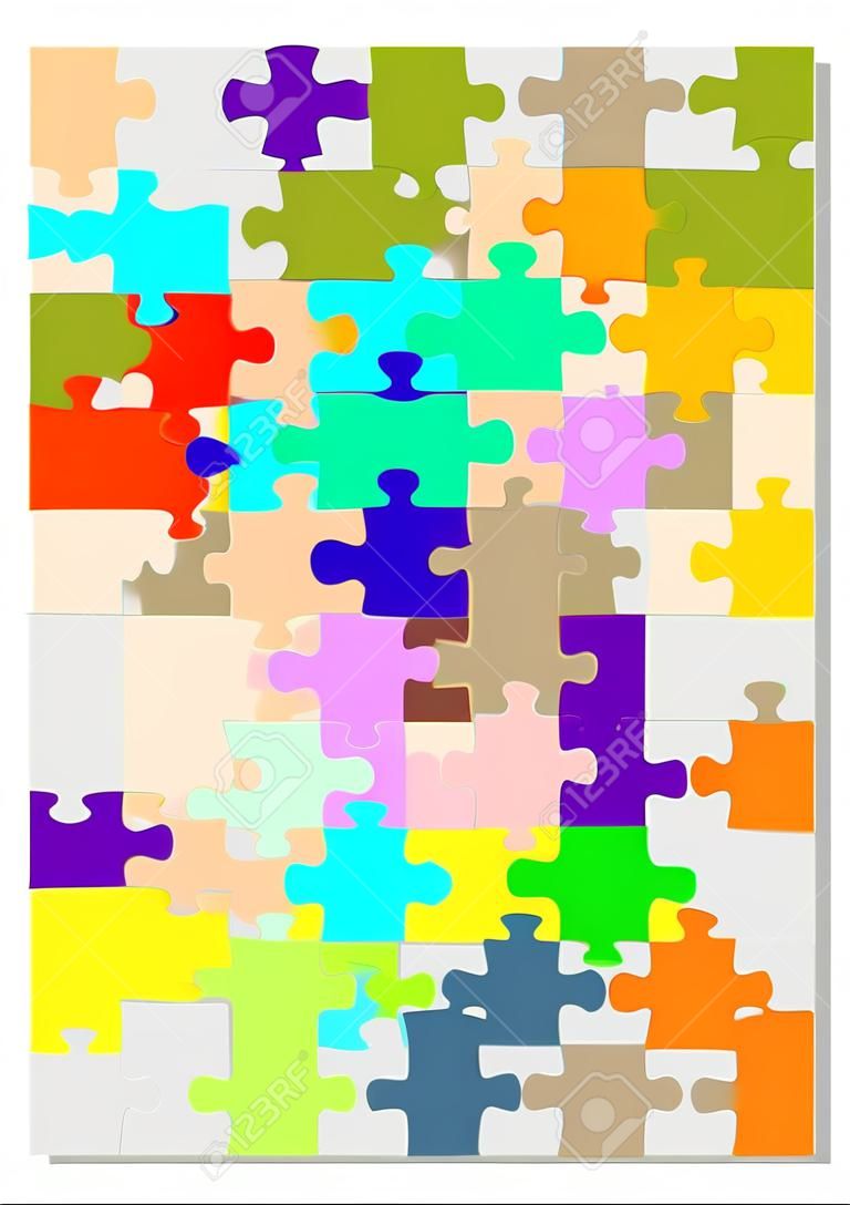 colorful cross as an puzzle